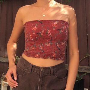 Floral tube top